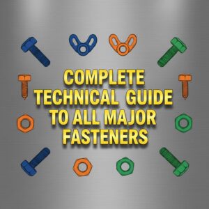 Vector illustration of industrial fasteners for the Fastener Master Guide