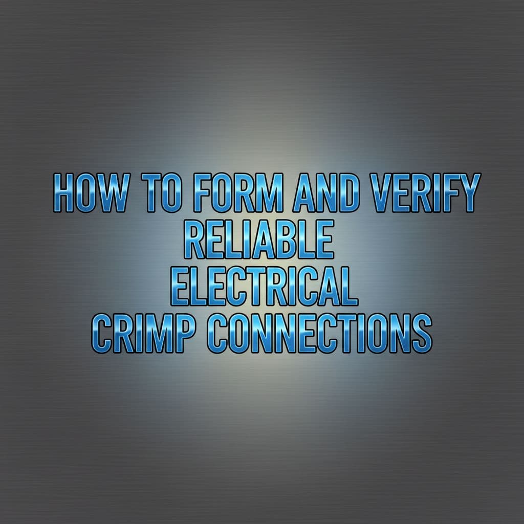 Read more about the article Electrical Crimp Connectors  — Process, Tooling, and Quality Control in the Hudson Valley